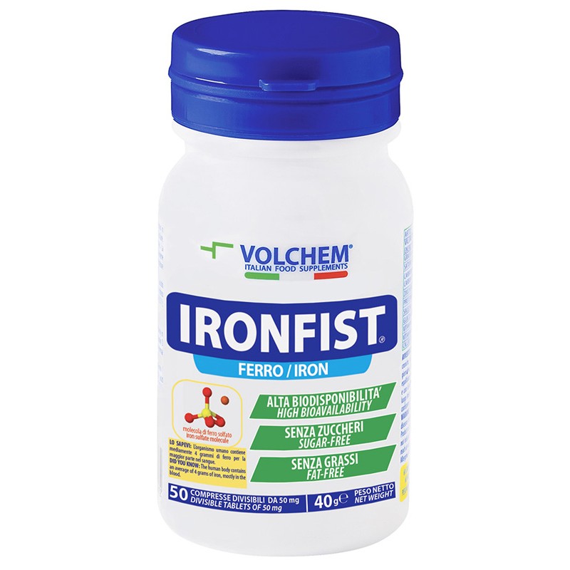 Ironfist Integratore di Ferro 50 Compresse Divisibili Ironfist Integratore di Ferro 50 Compresse Divisibili
