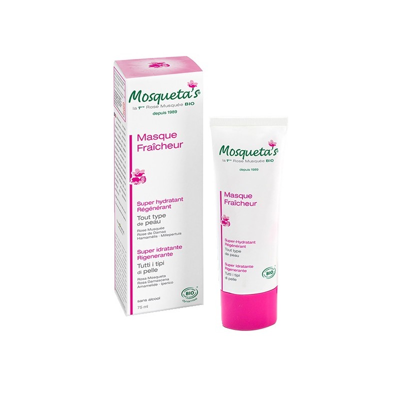 Mosqueta's Maschera Fraicheur Rosa Moscheta Iperico Aloe Viso