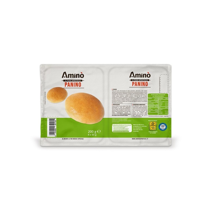 Amino Panino Aproteico Ipoproteico 4 x 50 g Amino Panino Aproteico Ipoproteico 4 x 50 g