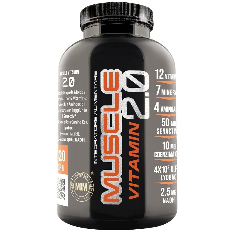 Net Muscle Vitamin 2.0 Multivitaminico Sportivo con Creatina e BCAA 120 Compresse