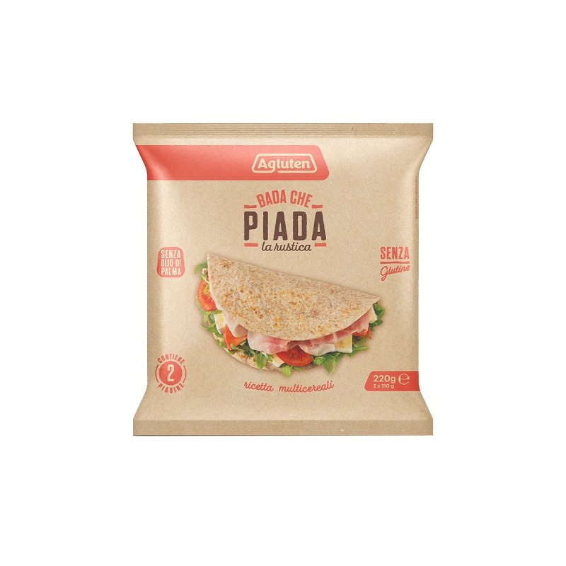 Agluten Bada Che Piada La Rustica Senza Glutine 220 g Agluten Bada Che Piada La Rustica Senza Glutine 220 g