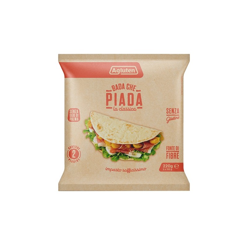 Agluten Bada Che Piada La Classica Senza Glutine 220 g Agluten Bada Che Piada La Classica Senza Glutine 220 g