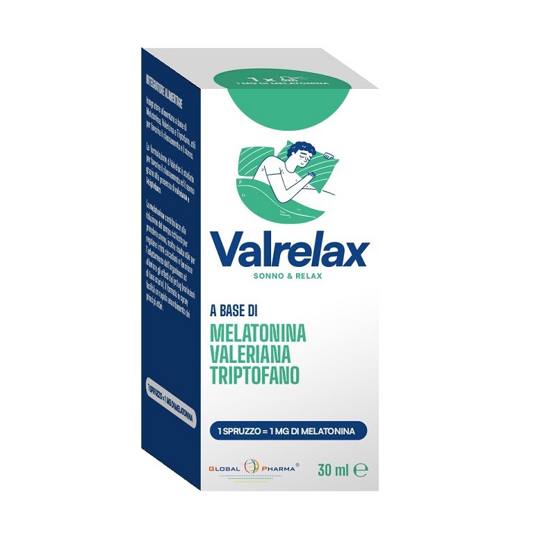 Global Pharma Valrelax Spray Melatonina Valeriana 30 ml