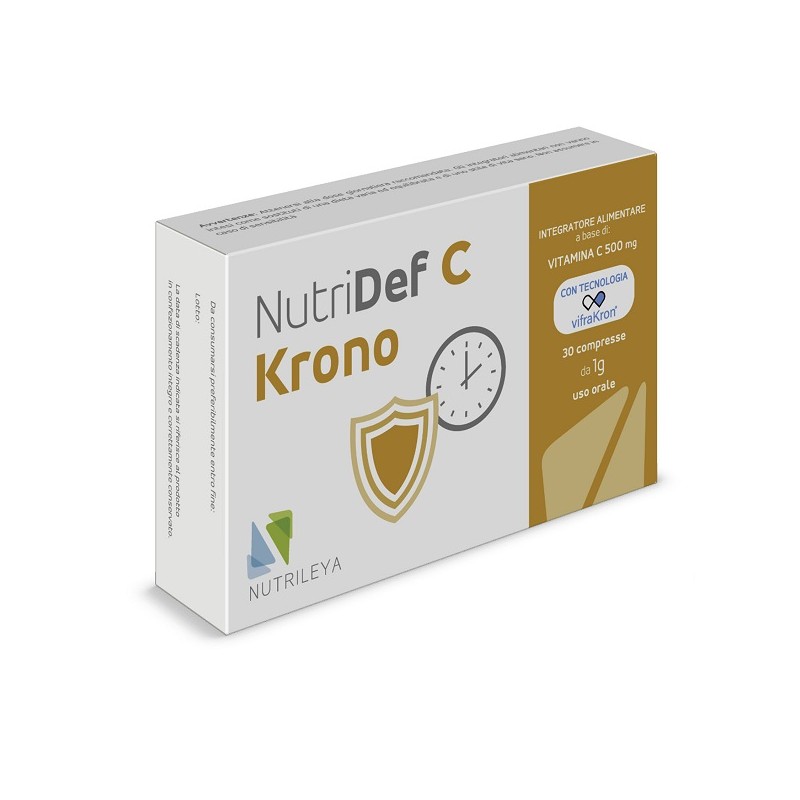 Nutrileya Nutridef C Krono Vitamina C 500 mg 30 Compresse Nutrileya Nutridef C Krono Vitamina C 500 mg 30 Compresse