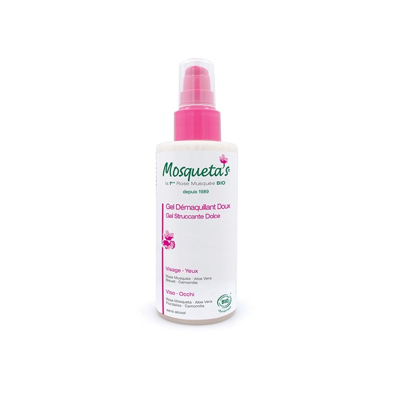 Mosqueta's Gel Struccante Dolce Viso e Occhi Bio 150 ml Mosqueta's Gel Struccante Dolce Viso e Occhi Bio 150 ml