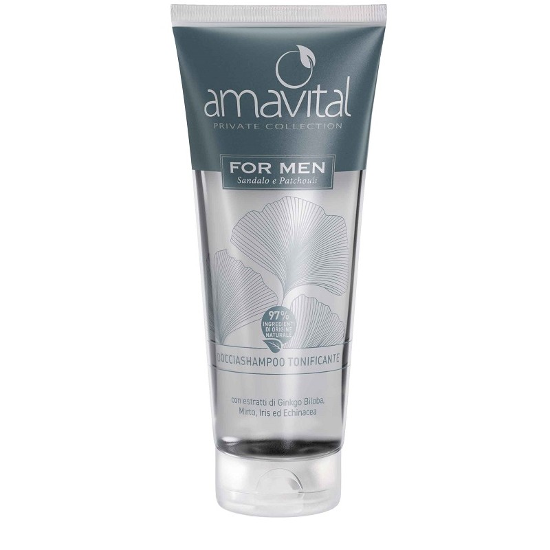 Amavital For Men Sandalo & Patchouli Doccia Shampoo Tonificante 200 ml Amavital For Men Sandalo & Patchouli Doccia Shampoo Tonificante 200 ml