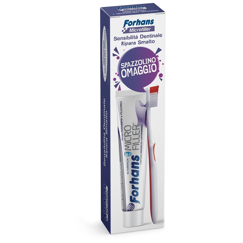 Forhans Microfiller Dentifricio Smalto + Spazzolino Forhans Microfiller Dentifricio Smalto + Spazzolino