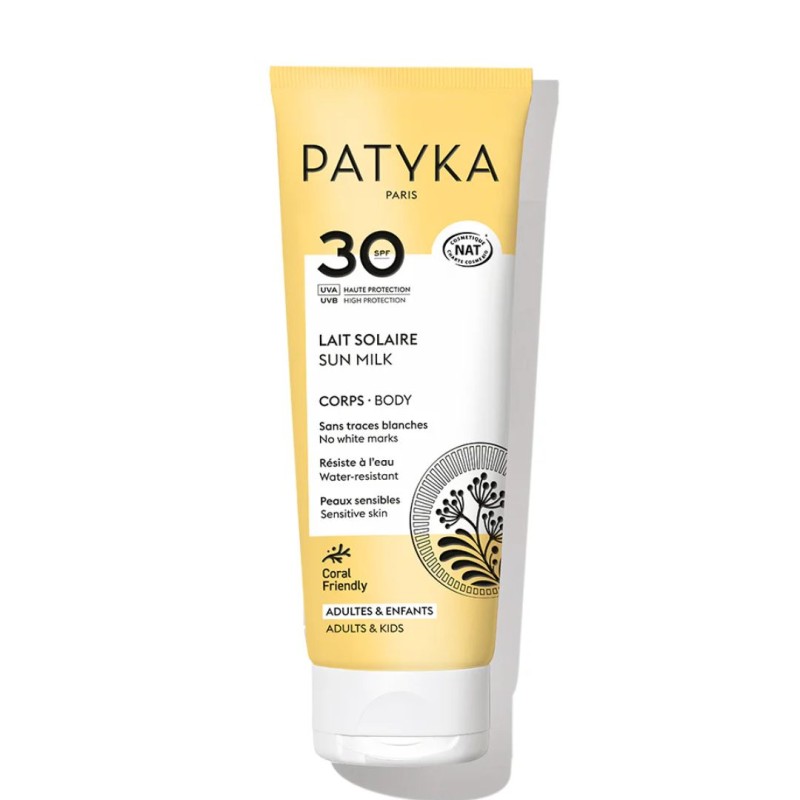 Formato di Patyka Latte Solare per Corpo Protezione Media SPF30 100ml Formato di Patyka Latte Solare per Corpo Protezione Media SPF30 100ml