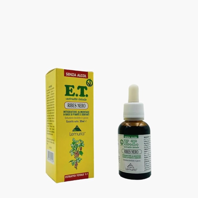 scatola e boccetta Lemuria Ribes Nero Estratto Totale 30ml scatola e boccetta Lemuria Ribes Nero Estratto Totale 30ml