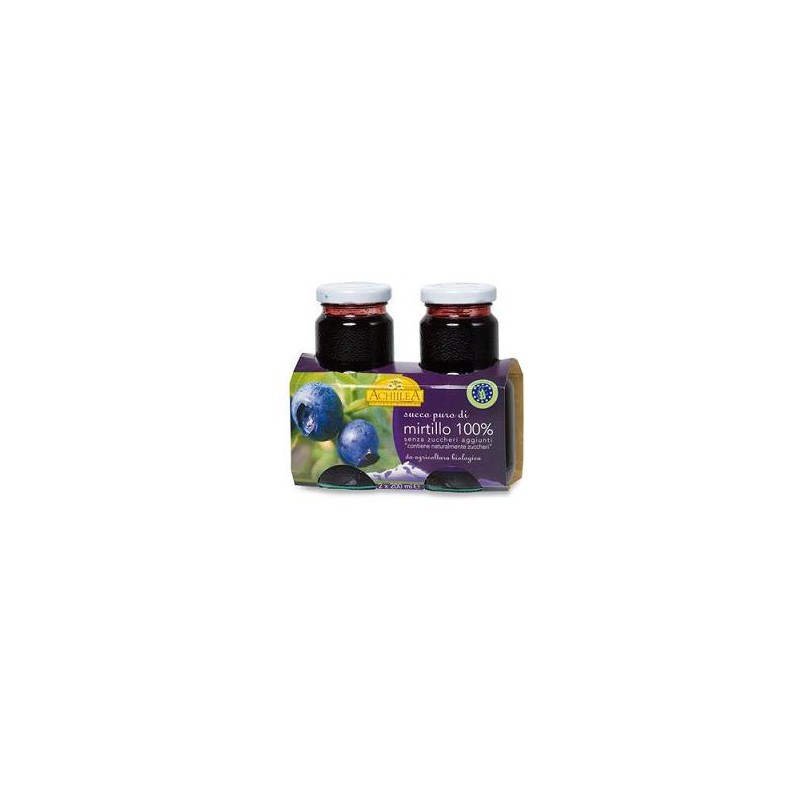 Achillea Succo Puro Mirtillo 2x200ml Achillea Succo Puro Mirtillo 2x200ml