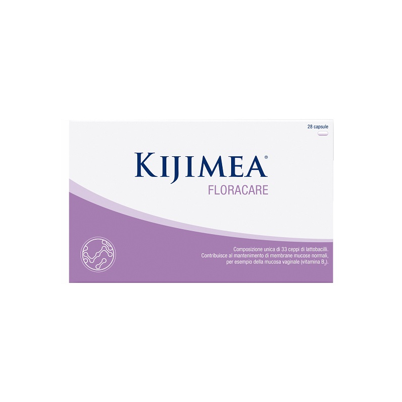 Scatola di Kijimea Floracare Integratore di Lattobacilli per Flora Vaginale 28 Capsule Scatola di Kijimea Floracare Integratore di Lattobacilli per Flora Vaginale 28 Capsule