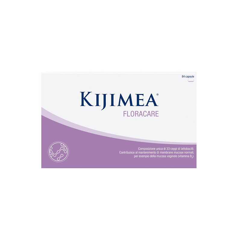 Scatola di Kijimea Floracare Integratore di Lattobacilli per Flora Vaginale 84 Capsule Scatola di Kijimea Floracare Integratore di Lattobacilli per Flora Vaginale 84 Capsule