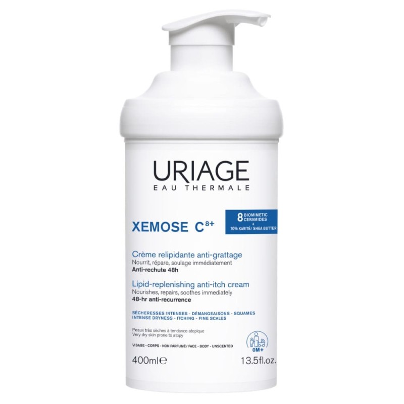 Uriage Xemose C8+ Crema Relipidante Antiprurito 400 ml Uriage Xemose C8+ Crema Relipidante Antiprurito 400 ml