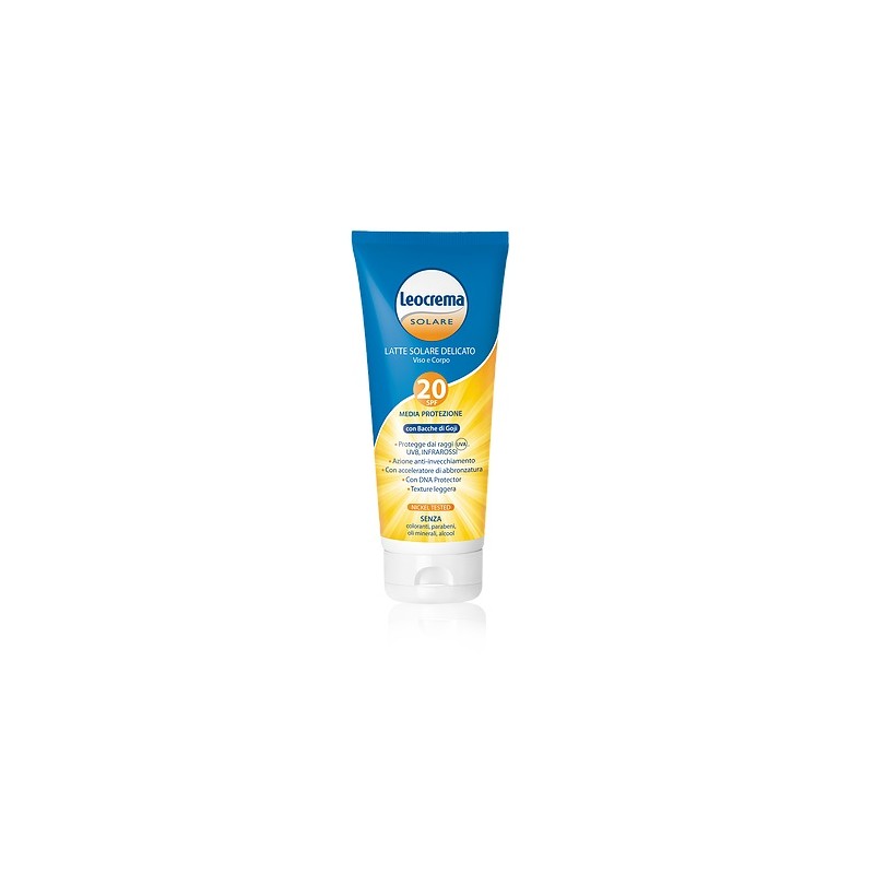 Leocrema Solare Gojy SPF20 Protezione Media - 200ml Leocrema Solare Gojy SPF20 Protezione Media - 200ml