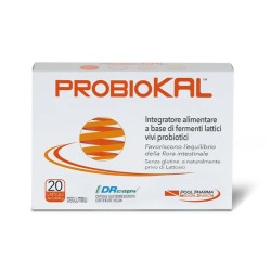 Formato di Pool Pharma Probiokal Integratore per Benessere Intestinale 20 Capsule