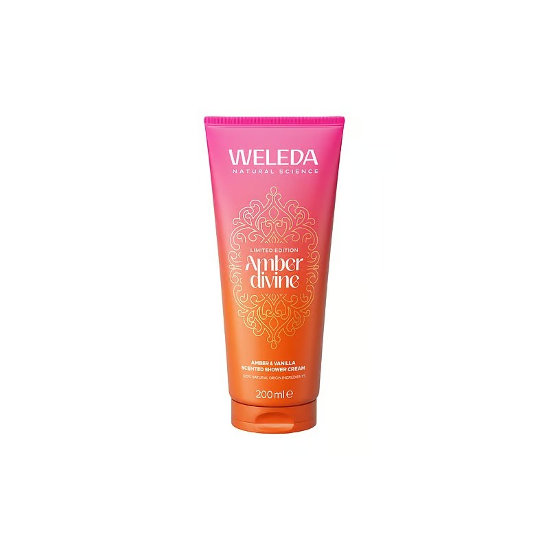Formato di Weleda Amber Divine Doccia Crema Idratante Detergente Edizione Limitata 200 ml Formato di Weleda Amber Divine Doccia Crema Idratante Detergente Edizione Limitata 200 ml