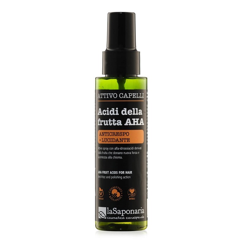 La Saponaria Acidi Della Frutta Aha Attivo Spray Capelli Lucidante 100ml La Saponaria Acidi Della Frutta Aha Attivo Spray Capelli Lucidante 100ml