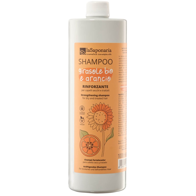 La Saponaria Shampoo Rinforzante Girasole Bio E Arancio 1 Litro