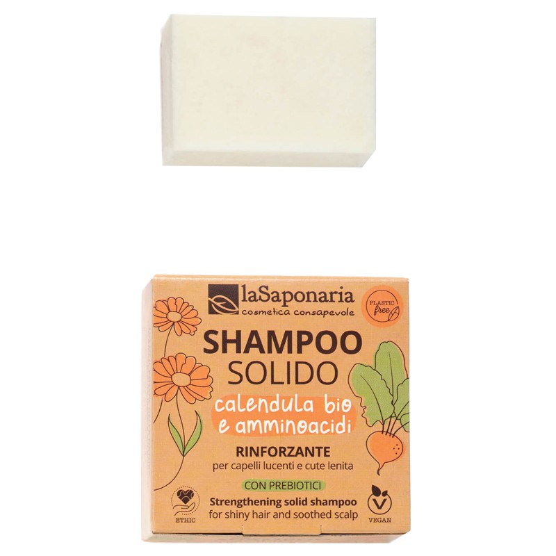 La Saponaria Shampoo Solido Rinforzante Calendula Bio E Amminoacidi 50 G La Saponaria Shampoo Solido Rinforzante Calendula Bio E Amminoacidi 50 G