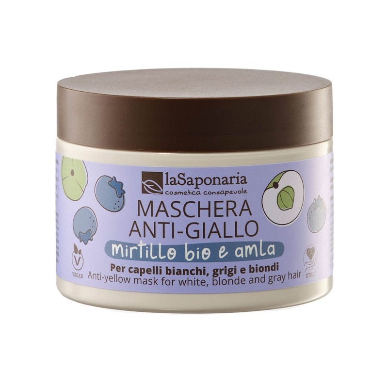 La Saponaria Maschera Anti Giallo Mirtillo Bio Amla 200ml