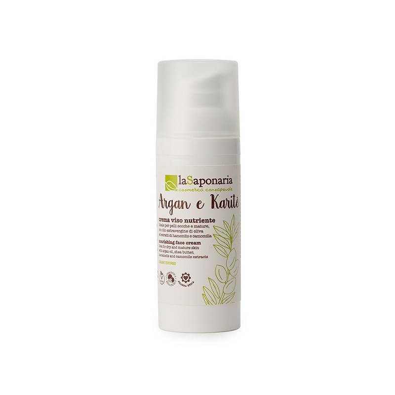 La Saponaria Crema Viso Nutriente/rigenerante Argan E Olio Extravergine Oliva 50ml La Saponaria Crema Viso Nutriente/rigenerante Argan E Olio Extravergine Oliva 50ml
