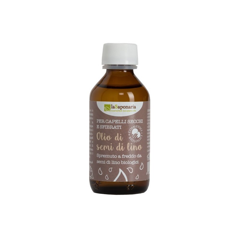 La Saponaria Olio Semi Lino Bio Capelli Sfibrati 100ml La Saponaria Olio Semi Lino Bio Capelli Sfibrati 100ml