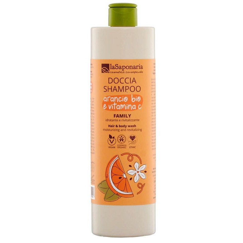 La Saponaria Doccia Shampoo Family Arancia Bio Vitamina C 500ml