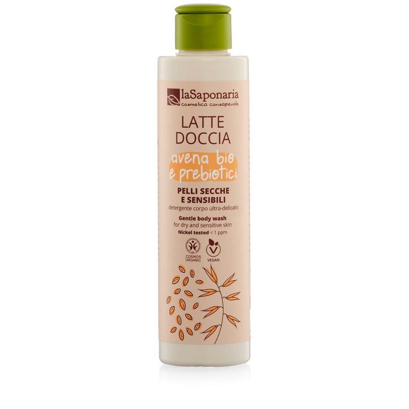 La Saponaria Latte Doccia Pelli Secche Sensibili Avena Bio Prebiotici 200ml La Saponaria Latte Doccia Pelli Secche Sensibili Avena Bio Prebiotici 200ml