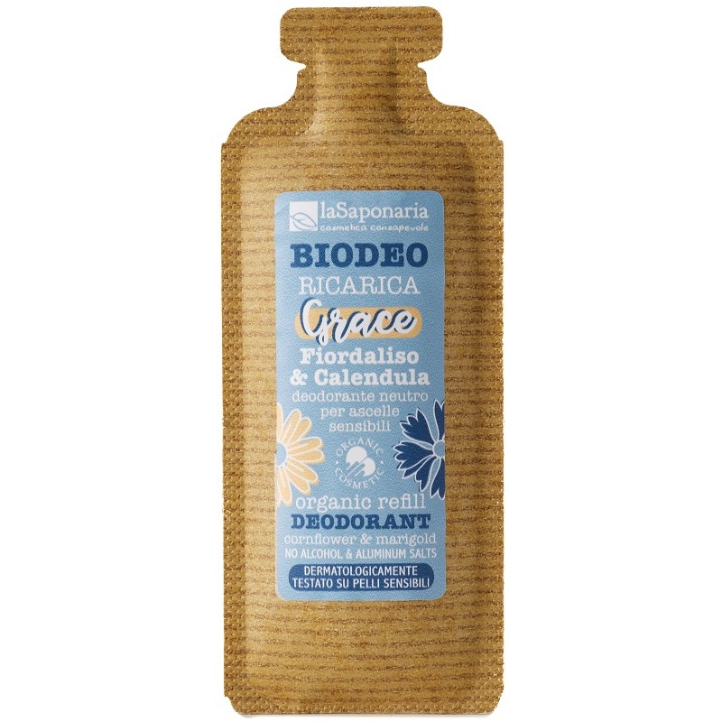 La Saponaria Biodeo Grace Delicato Fiordaliso & Calendula Refill 40ml La Saponaria Biodeo Grace Delicato Fiordaliso & Calendula Refill 40ml