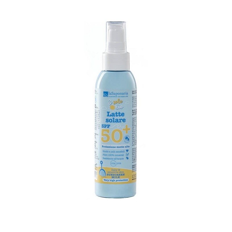 La Saponaria Latte Solare Spf50+ Protezione Molto Alta 125ml