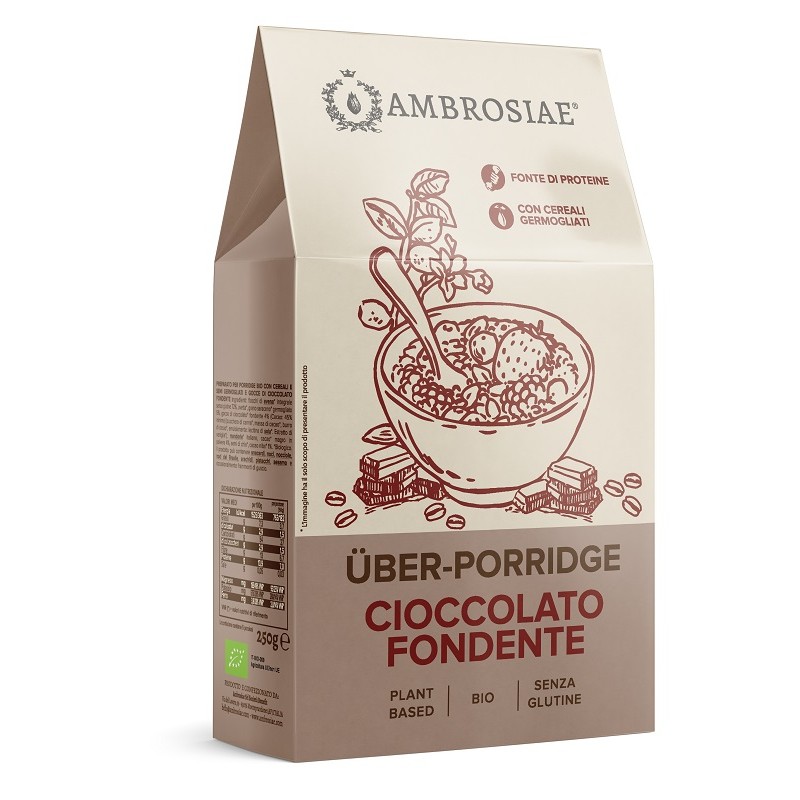 Ambrosiae Porridge Cioccolato Fondente Bio 250 g Ambrosiae Porridge Cioccolato Fondente Bio 250 g