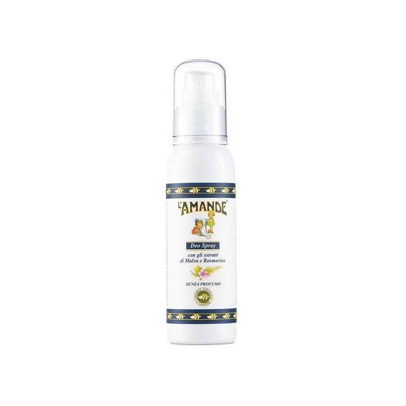 L'amande Marseille Deodorante Spray Malva Rosmarino Bio 100 ml