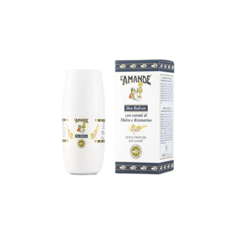 L'amande Marseille Deodorante Roll-on Malva Rosmarino Bio 50 ml