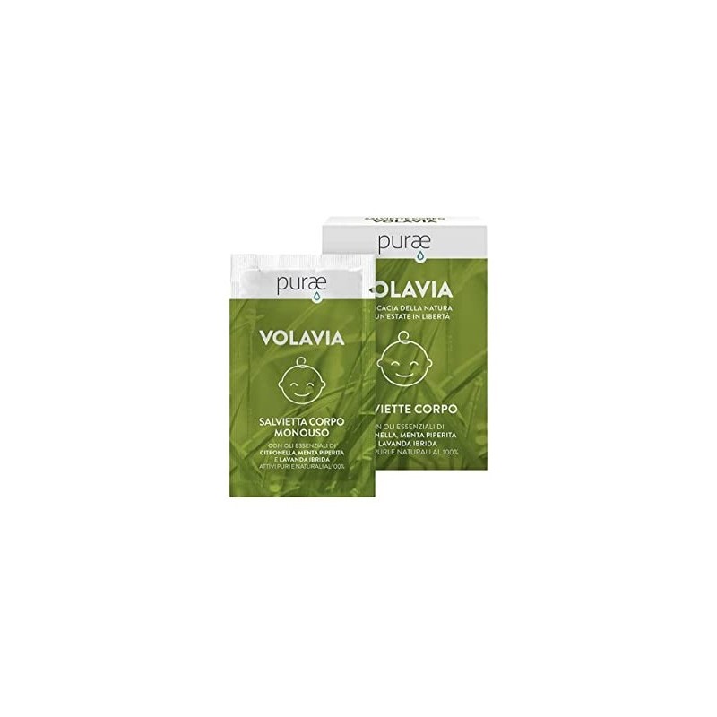 Purae Salviette Corpo Volavia 12 Pezzi 3 ml Purae Salviette Corpo Volavia 12 Pezzi 3 ml