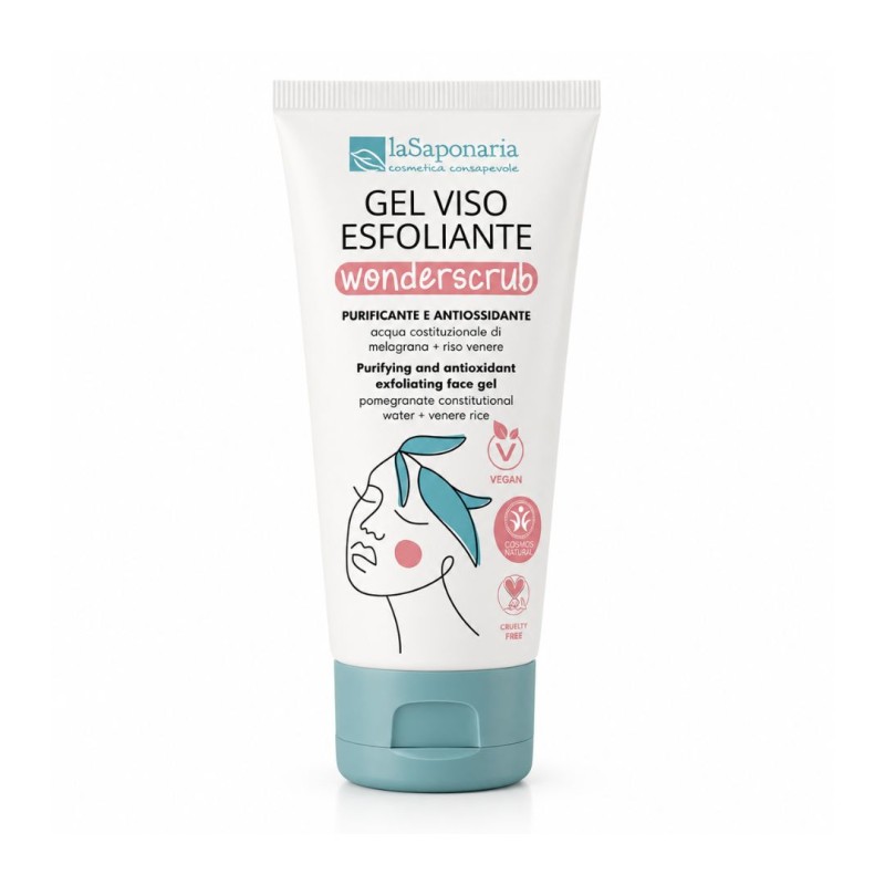 La Saponaria Wondescrub Gel Esfoliante Viso Delicato 100ml