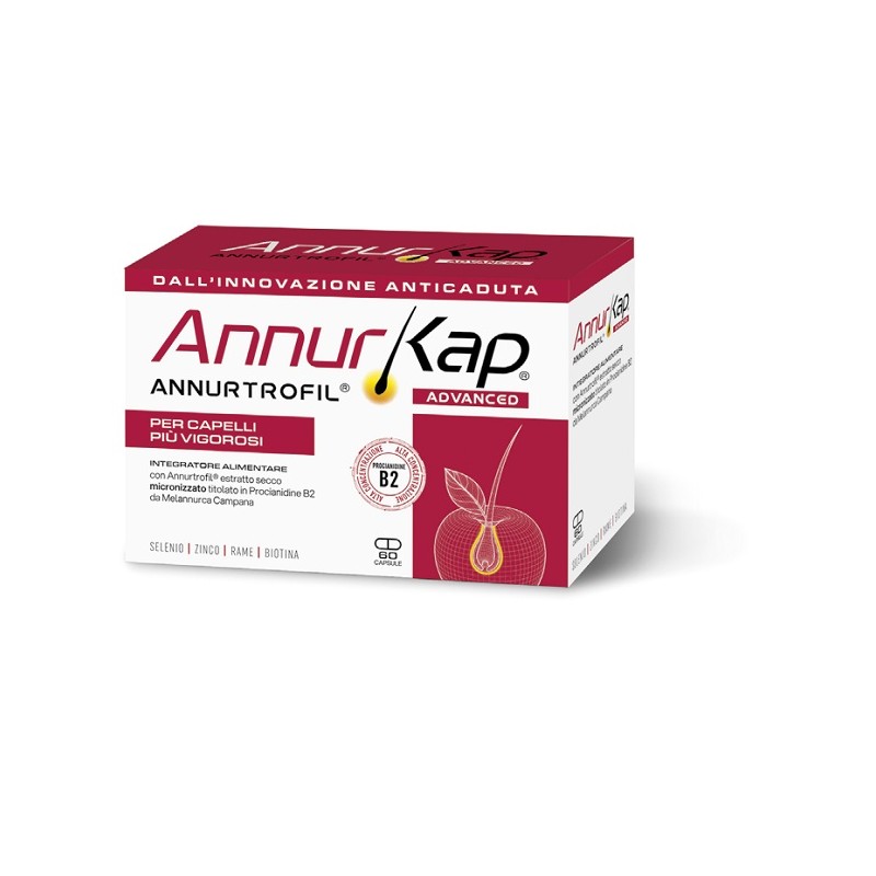 Confezione di Annurkap Advanced Integratore Capelli 60 Capsule