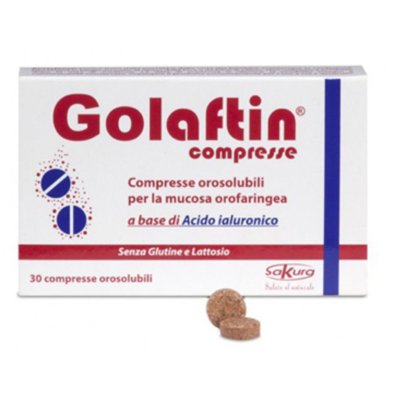 Formato di Golaftin Compresse per il Benessere della Mucosa Orofaringea 30 Compresse