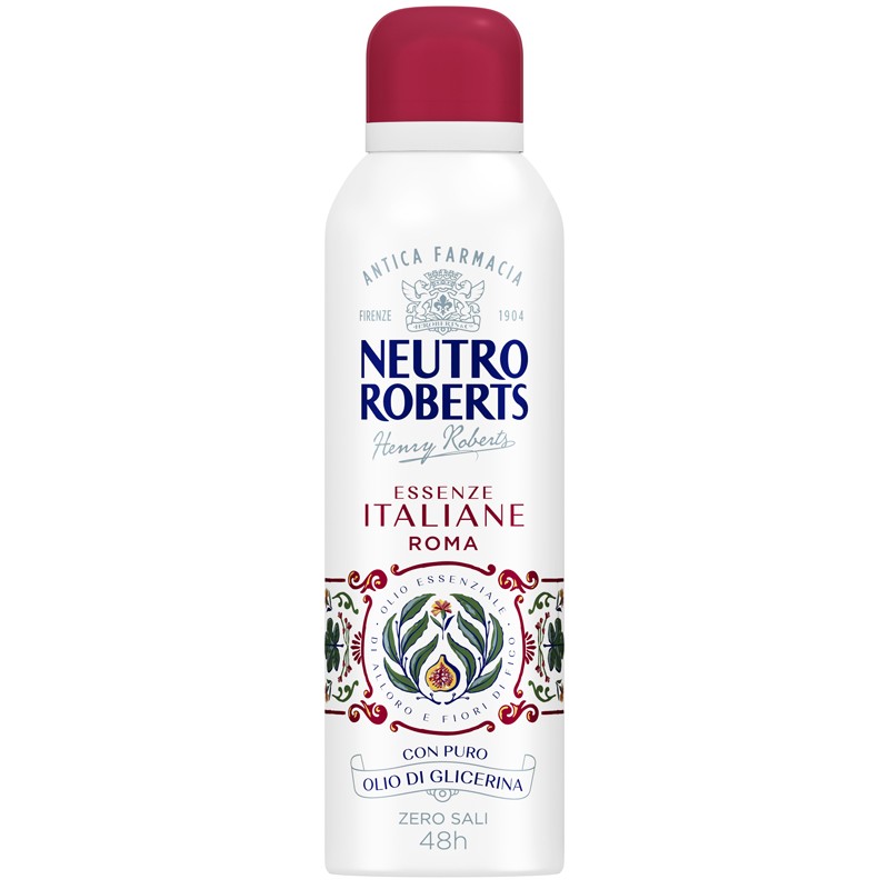 Neutro Roberts Essenze Italiane Roma Deodorante Spray 48h 200ml Neutro Roberts Essenze Italiane Roma Deodorante Spray 48h 200ml