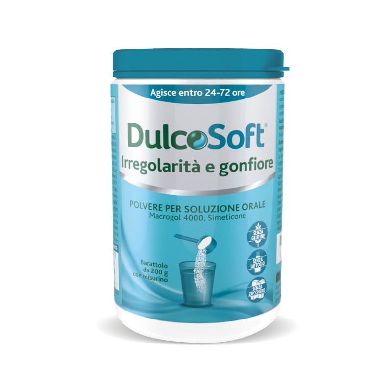 Formato di Dulcosoft Irregolarità e Gonfiore Lassativo Delicato per Stitichezza 200g