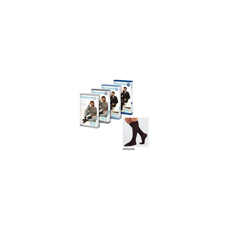 Man Support 15 Gambaletto Compressione Venosa Antracite 1 Paio Man Support 15 Gambaletto Compressione Venosa Antracite 1 Paio