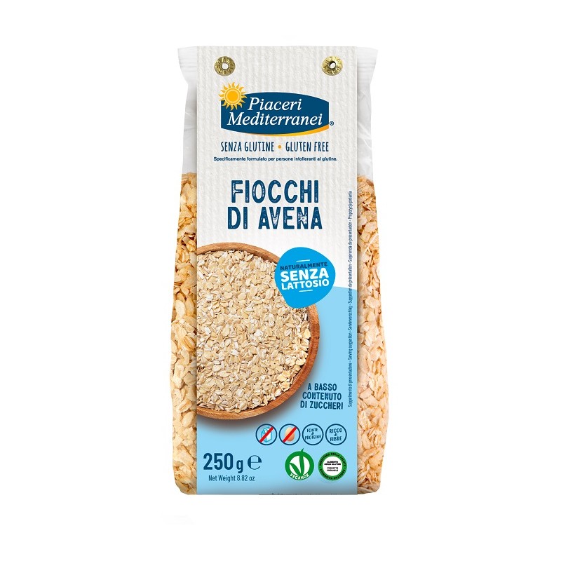 Piaceri Mediterranei Fiocchi di Avena Senza Glutine 250g Piaceri Mediterranei Fiocchi di Avena Senza Glutine 250g