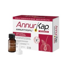 Confezione di Annurkap Advanced Coadiuvante Anticaduta per Rinforzare i Capelli 12 Fiale Monodose Confezione di Annurkap Advanced Coadiuvante Anticaduta per Rinforzare i Capelli 12 Fiale Monodose
