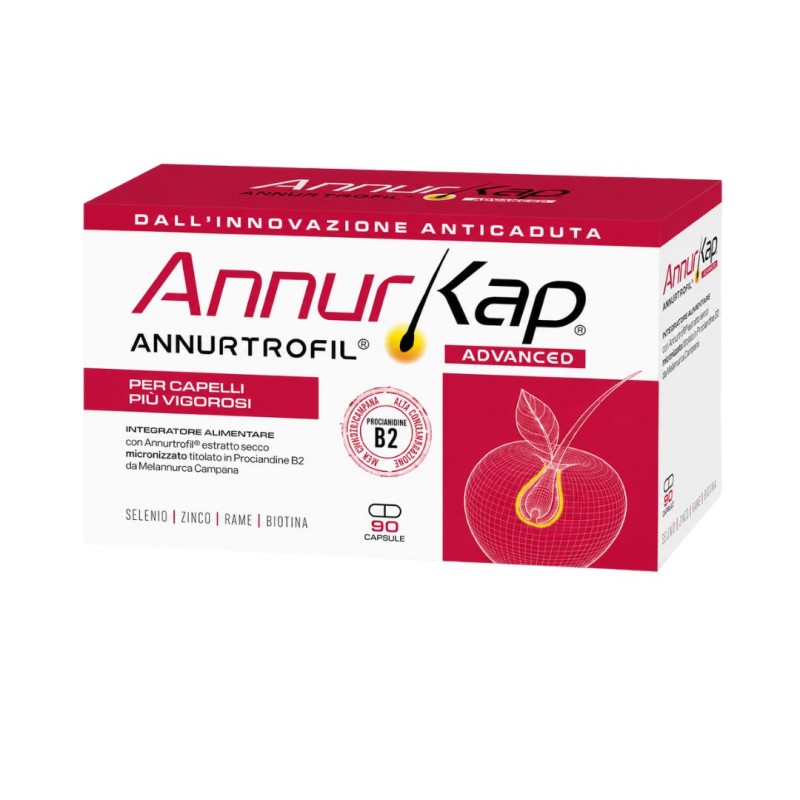 Confezione di Annurkap Advanced Integratore Capelli 90 Capsule