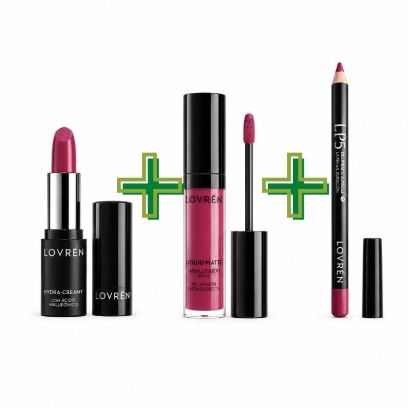 Prodotti diLovren Iconic Pink Cofanetto Makeup Natale 2026 Trio Labbra Rossetto Cramy + Matita Labbra + Rossetto Liquido