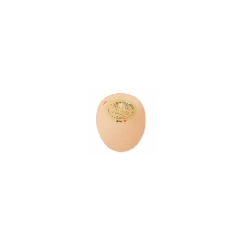 Dansac NovaLife 1 Sacca Monopezzo Colostomia Midi Chiusa Opaca Ritagliabile 25-55 mm 30 Pezzi