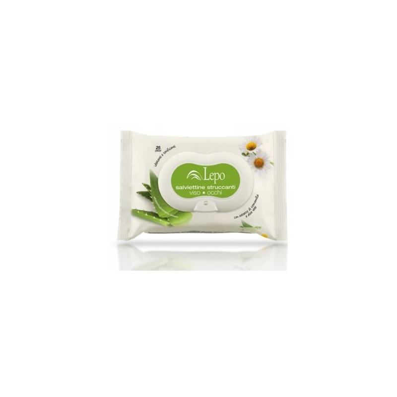 Lepo Salviettine Struccanti Viso Occhi con Camomilla e Aloe 25 Pezzi Lepo Salviettine Struccanti Viso Occhi con Camomilla e Aloe 25 Pezzi