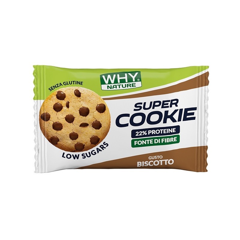 Whynature Super Cookie Biscotto Proteico Senza Glutine 30 g Whynature Super Cookie Biscotto Proteico Senza Glutine 30 g