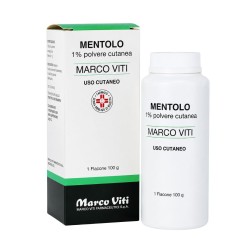 Barattolo Marco Viti Polvere Fine Mentolo 1% per il Benessere Pelle 100 g Barattolo Marco Viti Polvere Fine Mentolo 1% per il Benessere Pelle 100 g