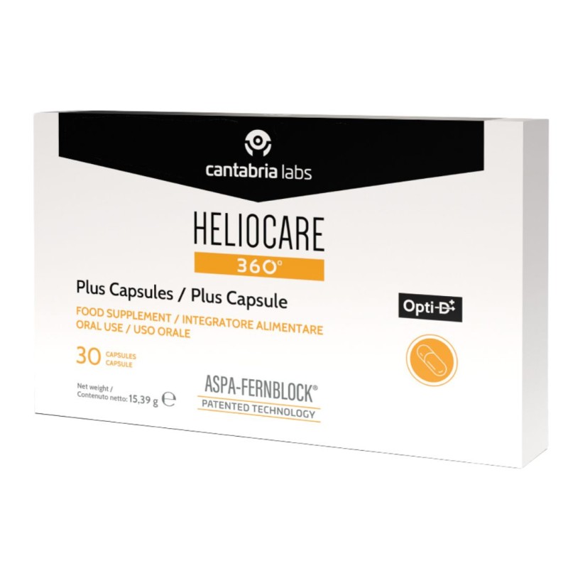 confezione di Heliocare 360 Plus D Integratore per Difese Immunitarie 30 Capsule confezione di Heliocare 360 Plus D Integratore per Difese Immunitarie 30 Capsule