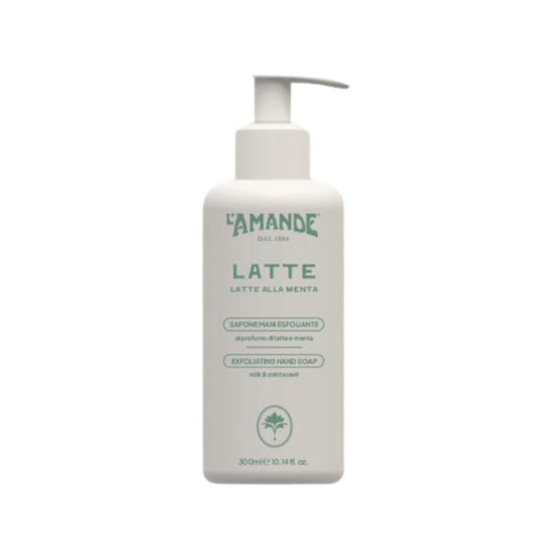 Formato di L'Amande Sapone Mani Esfoliante Fragranza Latte e Menta 250 ml Formato di L'Amande Sapone Mani Esfoliante Fragranza Latte e Menta 250 ml
